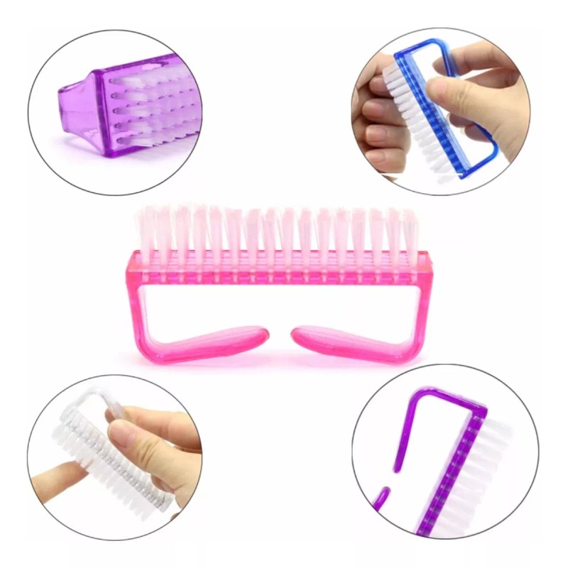 Xiaoya 4 Cepillos Para Manicure Elimina Residuos Esmalte Pedicure