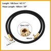 Partuto 100cm 39" Car Tire Valve Pipe Air Chuck Inflator