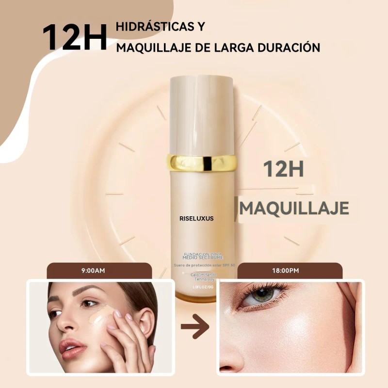 Re Base De Maquillaje Rise Luxus Ultrablend 4 En 1