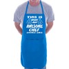 Print4U Awesome Chef Funny Fathers Day BBQ Cooking Novelty Apron