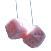 Car Fuzzy Dice - 1 Pair Plush Car Interior Dice