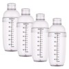 Cedilis 4 Pack Plastic Shaker Cocktail, 700cc / 24 oz