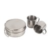 Lixada Camping Cookware Mess Kit 8PCS Stainless Steel Cooking Pot