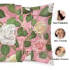 Satin Pillowcase Roses Flowers Satin Pillow case for Hair and