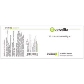 BOSWELLIA * 370 mg / 90 Capsules * Titrated to 65% Boswellic Acid * Joint, Digestion