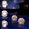 FineBud Pool Chlorine Floater with Solar Ball Lights, Floating Pool