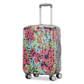 American Tourister Moonlight Hardside Expandable Luggage with Spinner Wheels, Poppy Pattern, Carry-On 20-Inch