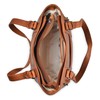 Lady Conceal Concealed Carry Peyton Leather Tote (Cognac)