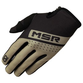 MSR™ Axxis Range MTB Mountain Bike Dirt Bike Motocross MX BMX Outdoor Sports ATV UTV Powersports Riding Gloves for Men and Women X-Large Black/Tan