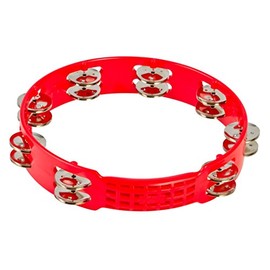 Latin Percussion LPA191 10 Inch Tambourine Red