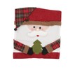2pcs Christmas Chair Back Cover Decorative Non Woven Fabrics Old