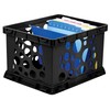 Storex Premium File Crate with Handles – Letter and Legal