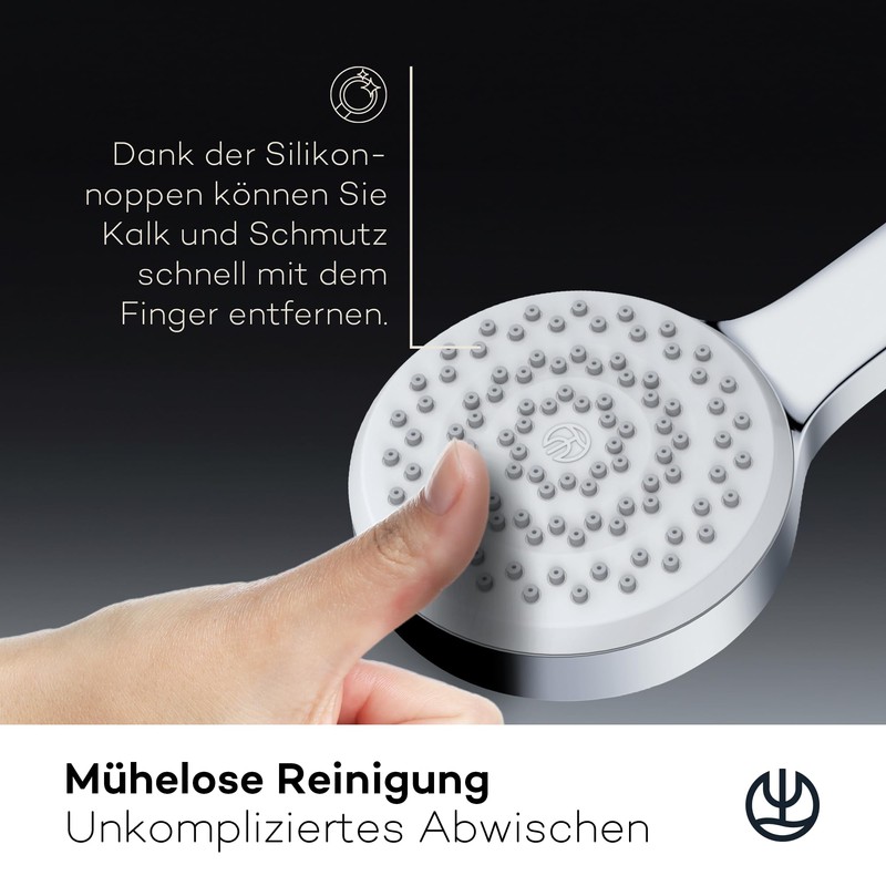 KLUDI -X1 Universal Shower Head Water-Saving Option, Shower Head with