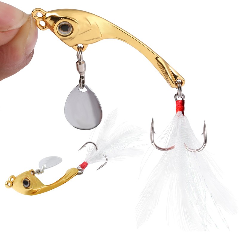 Sougayilang Jigs Fishing Lures Sinking Metal Spinner Bait Micro Jigging