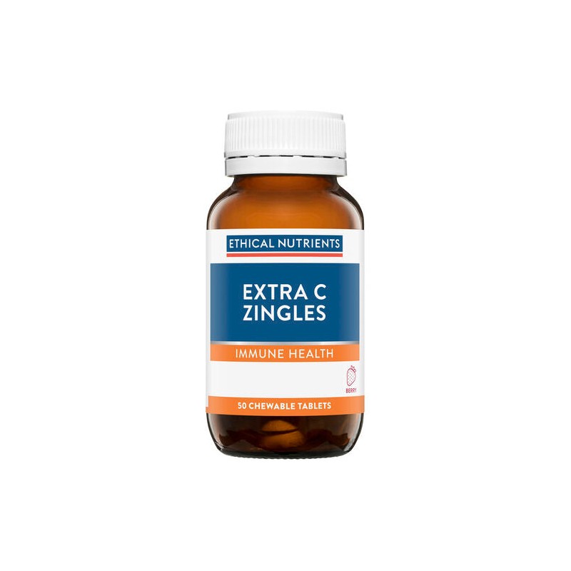 Ethical Nutrients Extra C Zingles Berry 50 Tablets