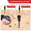 Countersink Drill Bits, 15 PCS Adjustable Tapered HSS Drill Bit