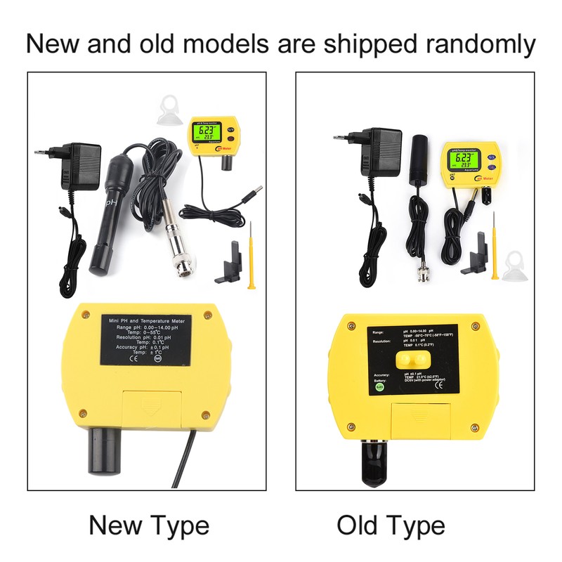 2-In-1 Portable High Precision Temperature PH Tester Meter Water Quality