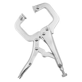 ZONADAH (Set of 4) Heavy-Duty 6" Locking C-Clamp with Swivel Pads - Steel Plier Vice for Welding and Woodworking Projects - Secure and Versatile C Clamp Welding Vise Tools