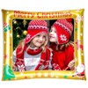 Gold Christmas Inflatable Selfie Frame Picture Frame,Giant Photo Booth Blow