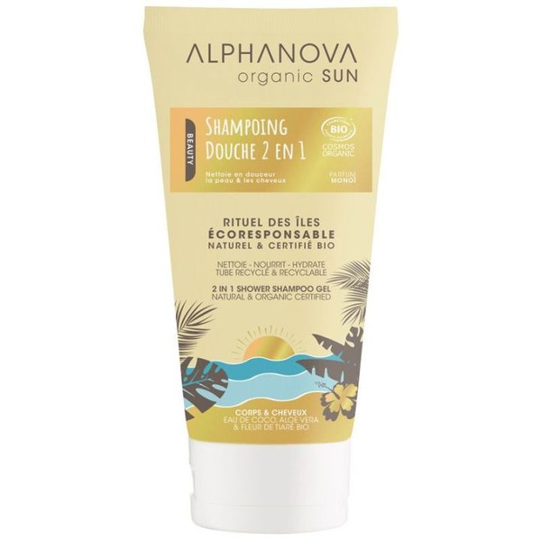 Alphanova Organic Sun Shampooing Douche 2 En 1 Bio 150 ml