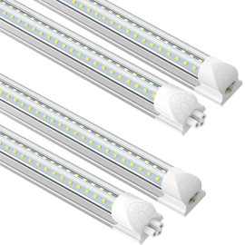 SHOPLED LED Shop Light 3FT, 30W 4000LM 6000K Cool White, V-Shaped Linkable T8 3 Foot Tube Lights, LED Ceiling Lights for Workbench, Workshop, Basement, ETL Listed, 4 Pack