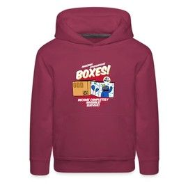 Rainbow Friends - Boxes! Hoodie (Kids, Burgundy, 8-10)