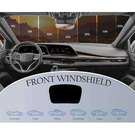 AUTOTEK Precut Windows Tint Film Front Windshield Cars Sun Blocking Protection Privacy Anti Shatter Glass 2 Ply Computer Cut Any Tint Shade for Ford F150 Extended Cab 2015-2020