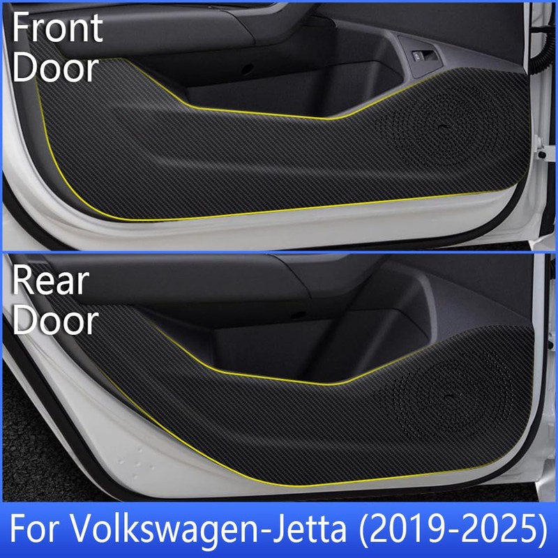 LUNQIN Car Door Anti Kick Pad for VW Jetta 2019