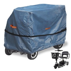 King Mills Scooter Cover Waterproof Outdoor - Heavy Duty Electric Scooter Rain Coat, All-Weather Outdoor Protection Mobility Mini-Bike Cover or Wheelchair Cover for Storage, 23'' x 49'' x 39''
