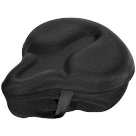 SELENEFF Saddle Cover, Fitness Bike, City Cycle, Exercise Bike, Bicycle, Thick GEL Cushion, Saddle Cover, Pressure Resistance, Shock Absorption, Anti-Slip, Daily Waterproof, Easy to Install