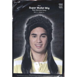 Super Mullet DARK Hair Wig