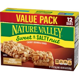 Nature Valley Granola Bars, Sweet and Salty Nut, Peanut, 14.8 oz, 12 ct