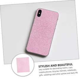 Tofficu DIY Supplies Rhinestones Phone Stickers Bling Crystal Sticker Rhine Scrapbooking Embellishments