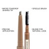 Music Flower Dual Ended Eyebrow Pencil with Spoolie Brush Natural