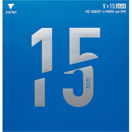 VICTAS MAX 020521 Table Tennis Rubber V>15 Stiff, Soft Back, High Energy Tension, For Attack, Black