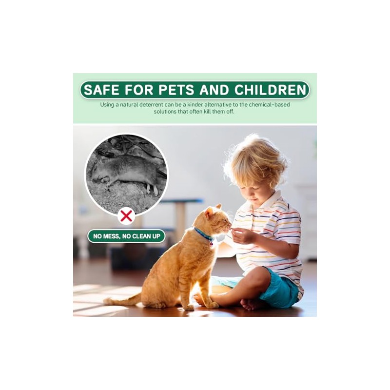 Natural Rodent Repellent Balls with Peppermint Oil - 14 Pack