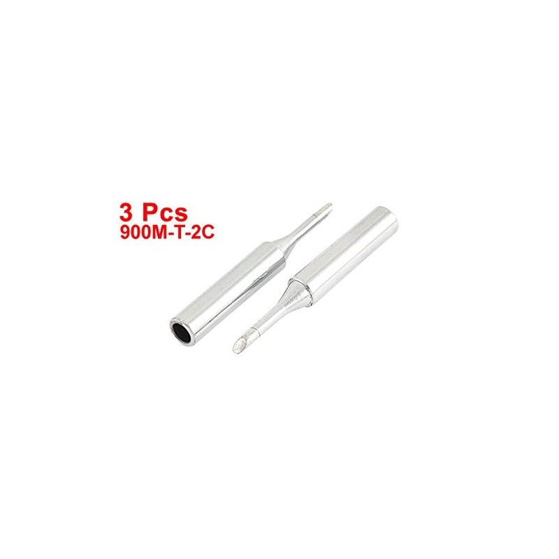 sourcing map 3Pcs 900M-T-2C 60W 2mm Width Bevel Soldering Solder
