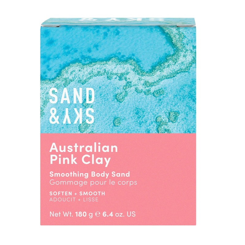 Sand & Sky Australian Pink Clay Smoothing Body Sand 180g