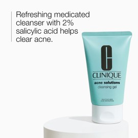 Clinique Acne Solutions Oil Control Cleansing Gel with 2% Salicylic Acid For Acne-Prone Skin, 4.2 Fl Oz