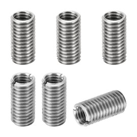 PATIKIL Thread Adapters Sleeve Reducing Nut, 6 Pcs M10*1.5 Male to M8*1.25 Female Repairing Insert Nut Screw Reducer Conversion Stainless Steel Fastener 20mm