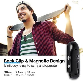 SHPTDJTIC 64G Mini Body Camera 1080P HD Motion Detection Night Vision 64GB Memory Card 6h Battery Life, Wearable Body Cam, Bodycam for Video Recording/Outdoor Sports/Security/Work(64G)