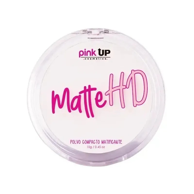 Pink Up, Polvo Compacto Hd, Matificante, Pieles Mixtas Color Transparente