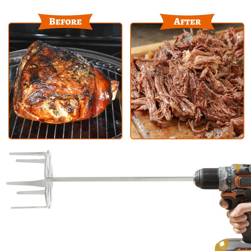 OLIGAI 3 Inch Pork Puller Tool,304 Stainless Steel Pulled Pork