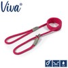 Ancol Viva Reflective Rope And Real Leather Slip Lead 150