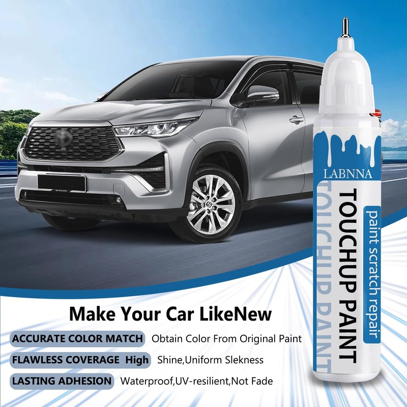 Silver Sky Metallic(1D6) Touch Up Paint for Toyota-Exact Match 2