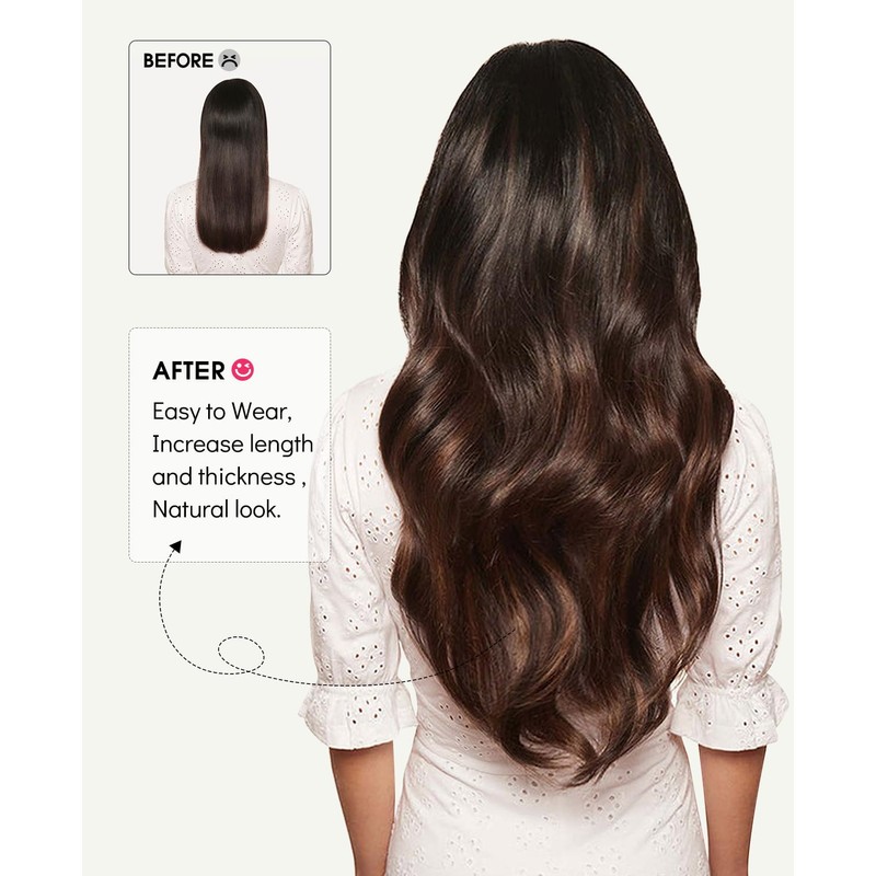 Youngsmile Wire Hair Extensions 14inch 70g Invisible Line Wire for