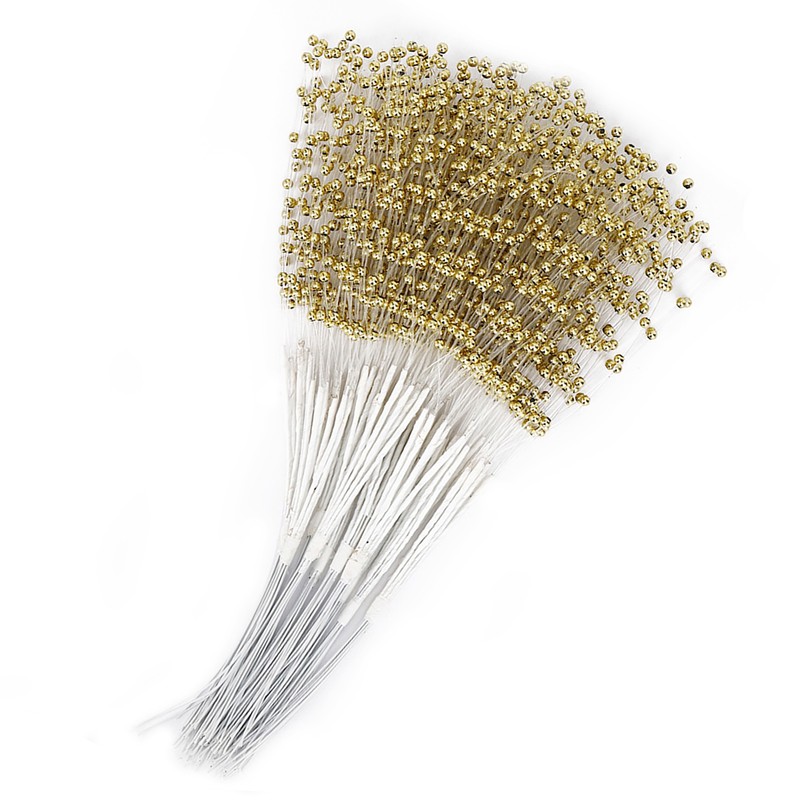 100Pcs Pearls Sticks Wearable ABS DIY Decoration Accessories for Wedding