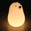 LED Night Light Cartoon White Bear Baby Pat Light USB