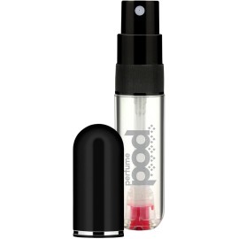 Perfume Pod Refillable Perfume Sprayer, Black, Unisex, 0.2 oz