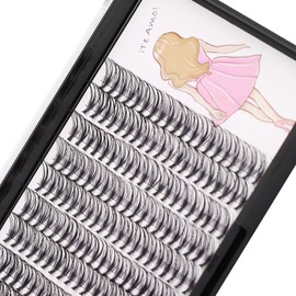 Dedila 8-22mm to Choose 20D/40D/60D/80D/100D Individual False Eyelashes Makeup Cluster Eyelashes Thickness 0.07mm D Curl Natural long Black Soft 3D Eye Lashes Extensions (20D-15mm)